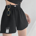 best Women's Shorts 2023 Summer High Waisted Sports Shorts Loose Bottoms Female Casual Elastic Waist Hot Pants Solid Color Homewear 0 shop online at M2K Trends for
