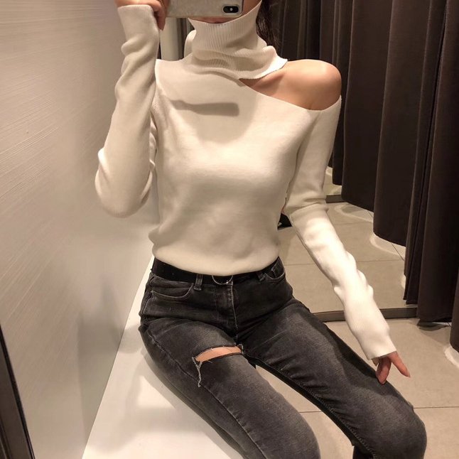 best Women's bottoming sweater long sleeve sweater 0 shop online at M2K Trends for