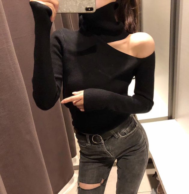 best Women's bottoming sweater long sleeve sweater 0 shop online at M2K Trends for