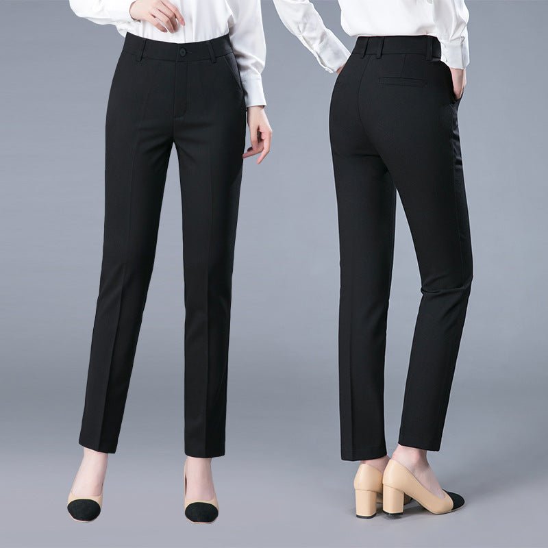 best Women's Loose Casual Professional Suit Pants Straight OL 0 shop online at M2K Trends for