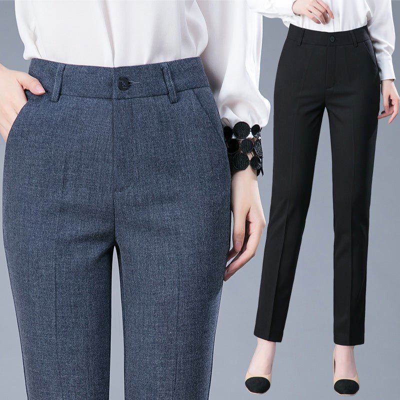 best Women's Loose Casual Professional Suit Pants Straight OL 0 shop online at M2K Trends for