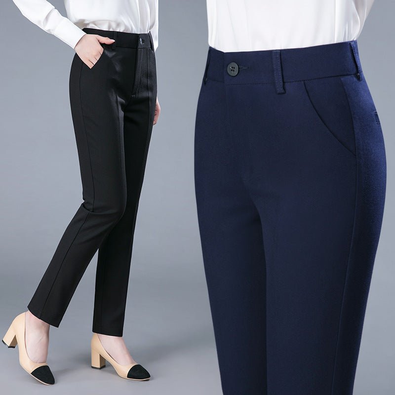 best Women's Loose Casual Professional Suit Pants Straight OL 0 shop online at M2K Trends for