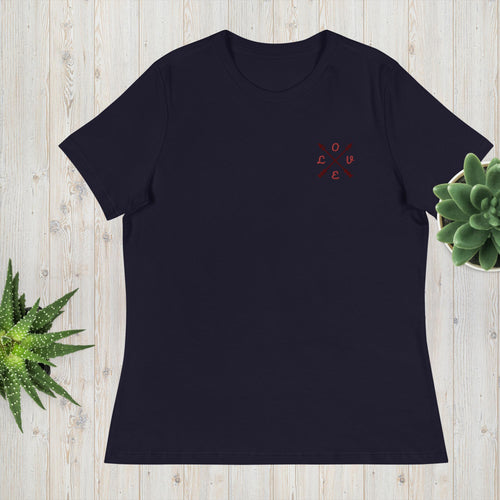 best Women's Relaxed love T-Shirt T-shirt shop online at M2K Trends for Casual wear Graphic tees