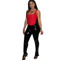 best Women's Sexy High Elastic Skinny PU Leather Pants women`s pants shop online at M2K Trends for Leather pants