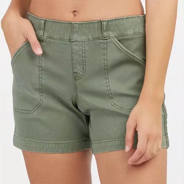 best Women's Shorts Summer Fashion High Elasticity Shorts With Pockets Casual Pants 0 shop online at M2K Trends for