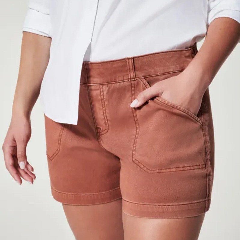 best Women's Shorts Summer Fashion High Elasticity Shorts With Pockets Casual Pants 0 shop online at M2K Trends for