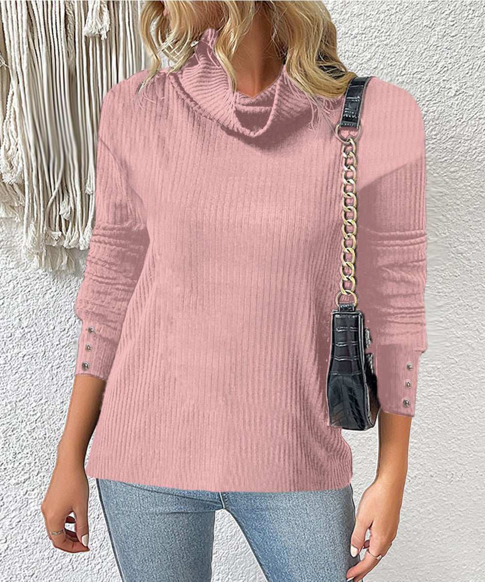 best Women's Sweater Style Turtleneck Knitted Sweater 0 shop online at M2K Trends for