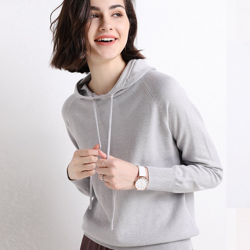 best Women's Thin Sweater Hooded Sweater 0 shop online at M2K Trends for