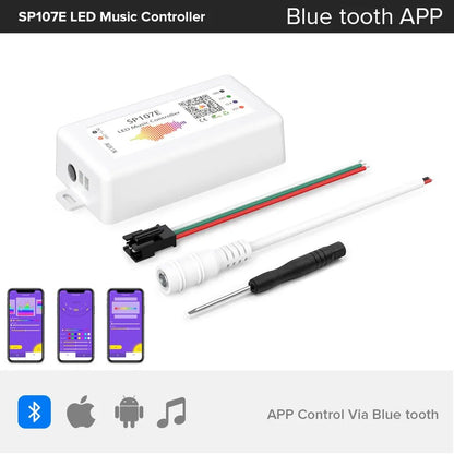 best WS2812B Led Strip Light Controller Blue tooth SP105E SP110E Wifi SP108E SP511E Music SP107E SP601E WS2811 SK6812 Lights DC5V-24V shop online at M2K Trends for