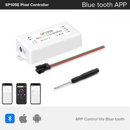 best WS2812B Led Strip Light Controller Blue tooth SP105E SP110E Wifi SP108E SP511E Music SP107E SP601E WS2811 SK6812 Lights DC5V-24V shop online at M2K Trends for