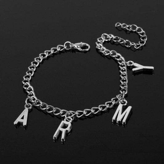 best Yiustar Fashion Korean KPOP Bangtnn Boys Jin SUGA j-hope Jimin Bracelets Bangles ARMY Charm Bracelet Women Men Love Yourself 0 shop online at M2K Trends for