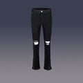 best Zipper Cuffs Wide Leg Trousers Unisex Ripped 0 shop online at M2K Trends for
