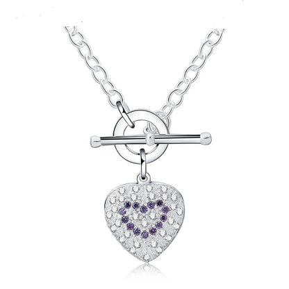 best Zirconium Diamond Crystal Necklace Romantic Valentine's Day Gift Accessories shop online at M2K Trends for gift